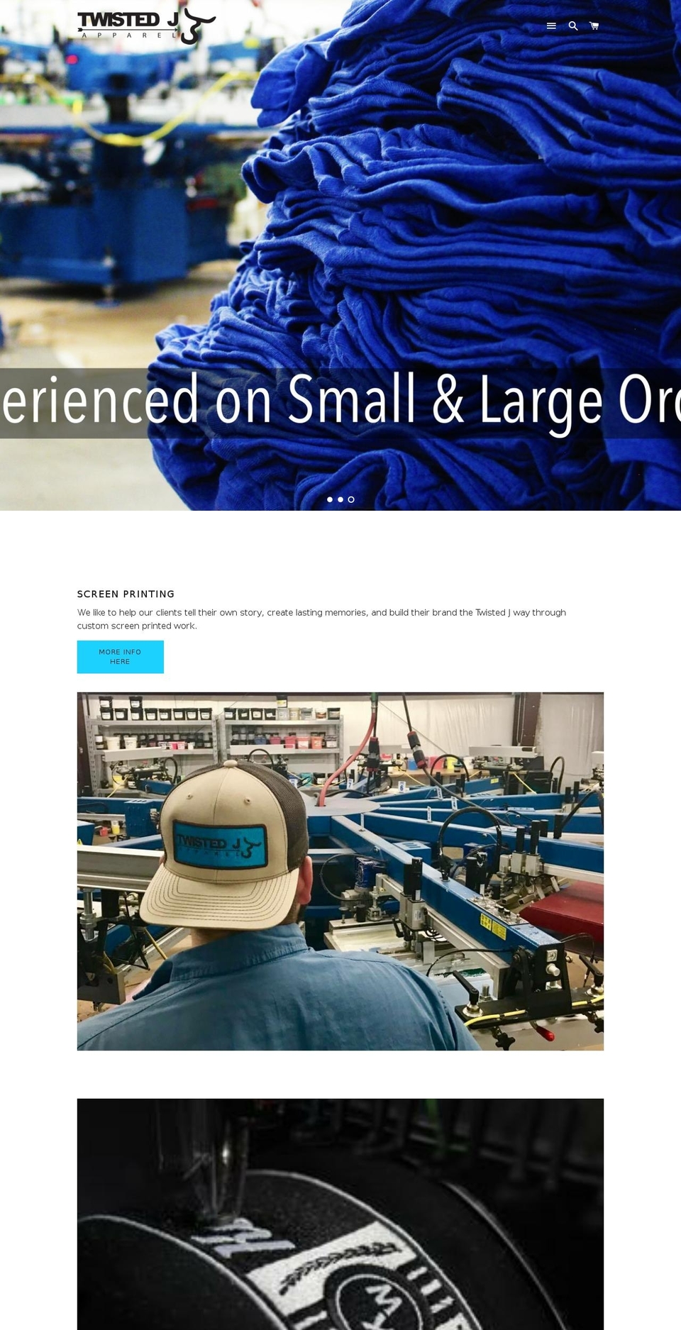 twistedjcustom.com shopify website screenshot