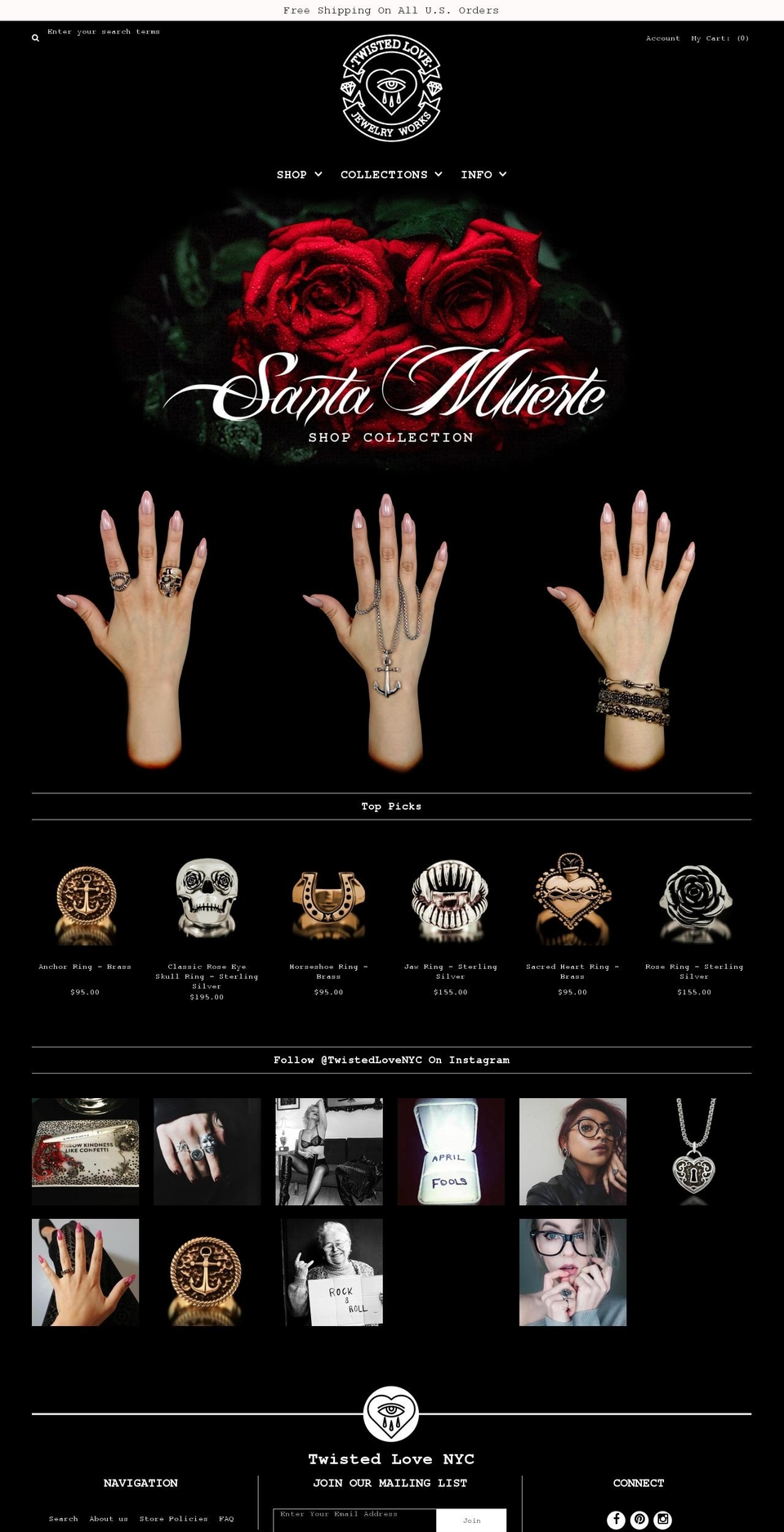 twistedlove.com shopify website screenshot