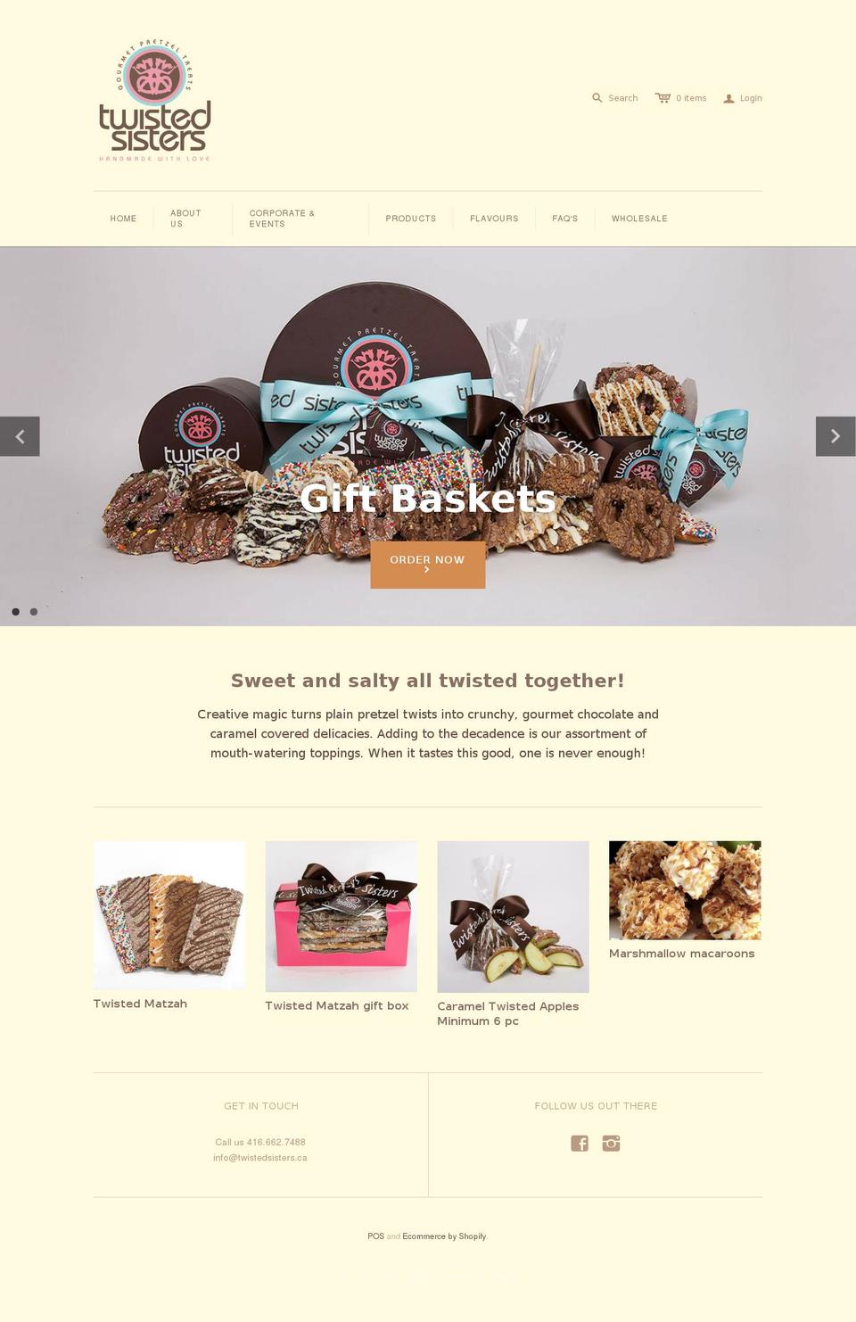 twistedsisters.ca shopify website screenshot