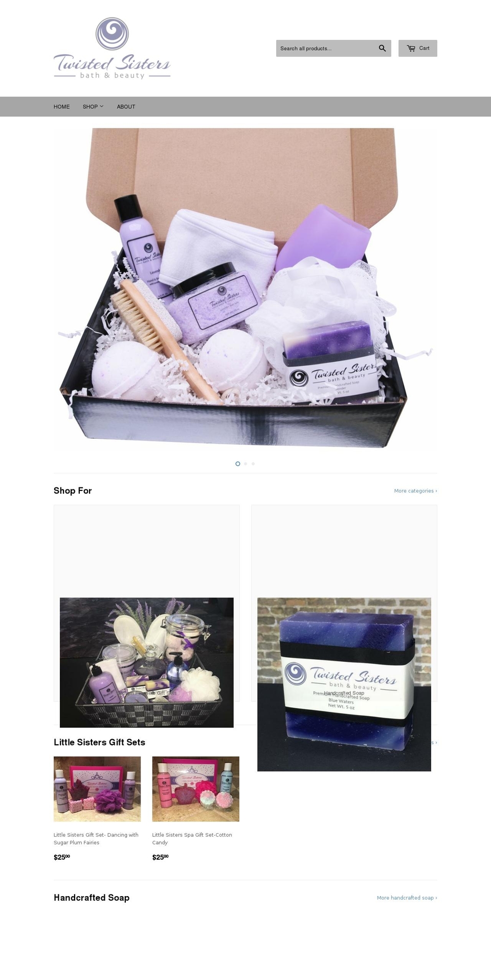 twistedsistersbb.com — Shopify storefront screenshot