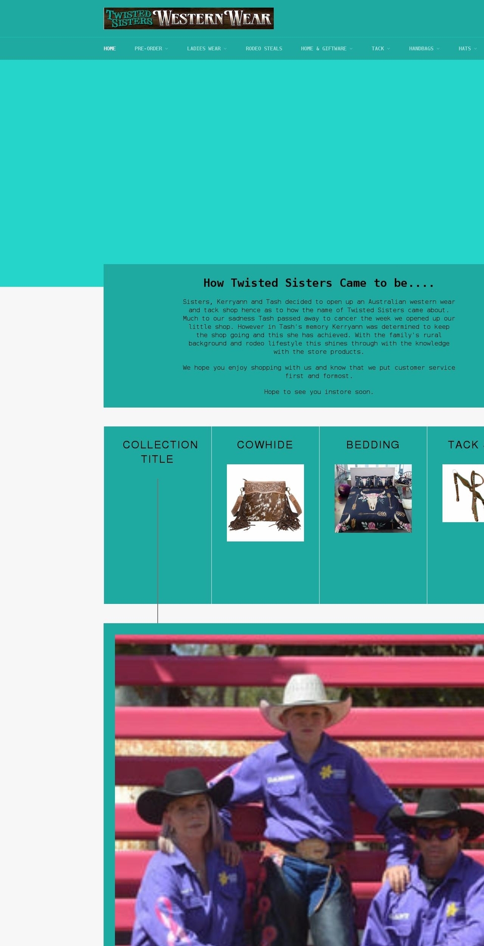 twistedsistersrocky.com.au shopify website screenshot