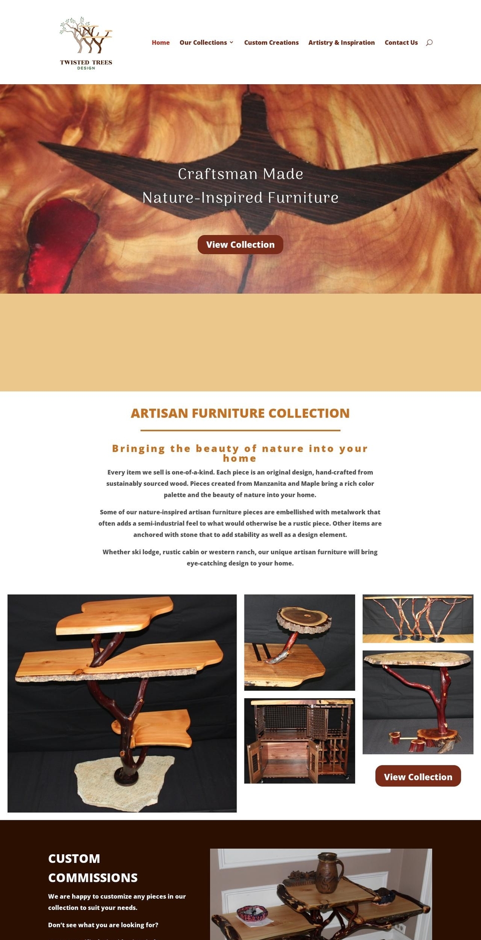 twistedtreesdesigns.com — Shopify storefront screenshot