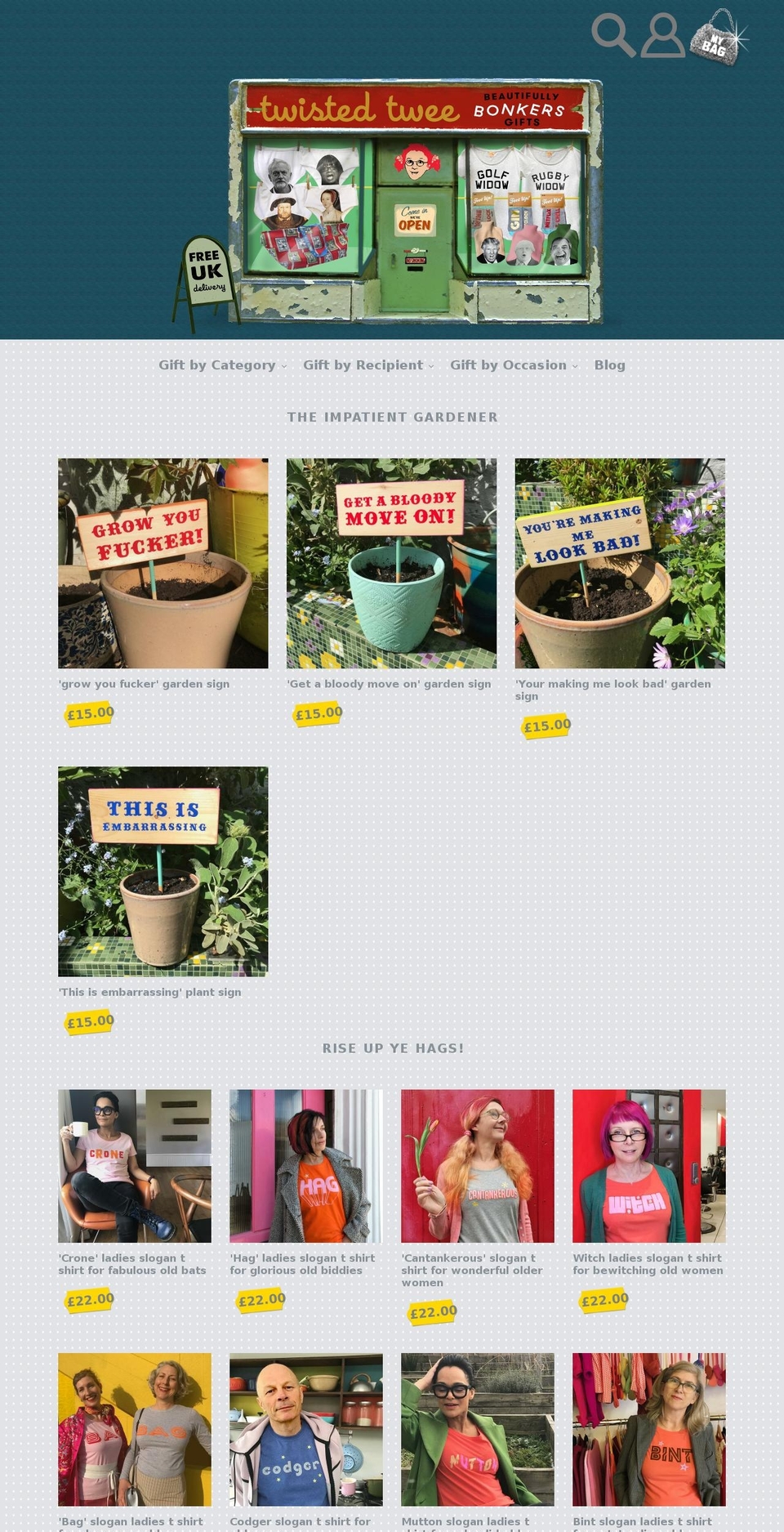 twistedtwee.co.uk shopify website screenshot