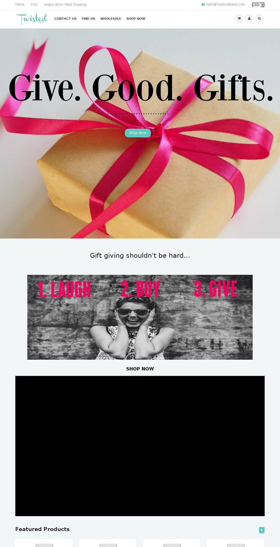 twistedwares.net shopify website screenshot