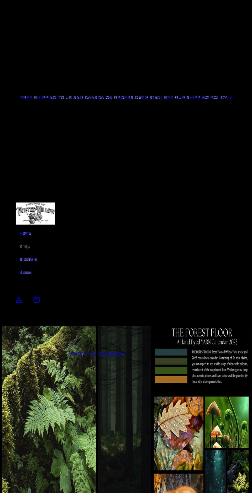 twistedwillowyarn.com — Shopify storefront screenshot