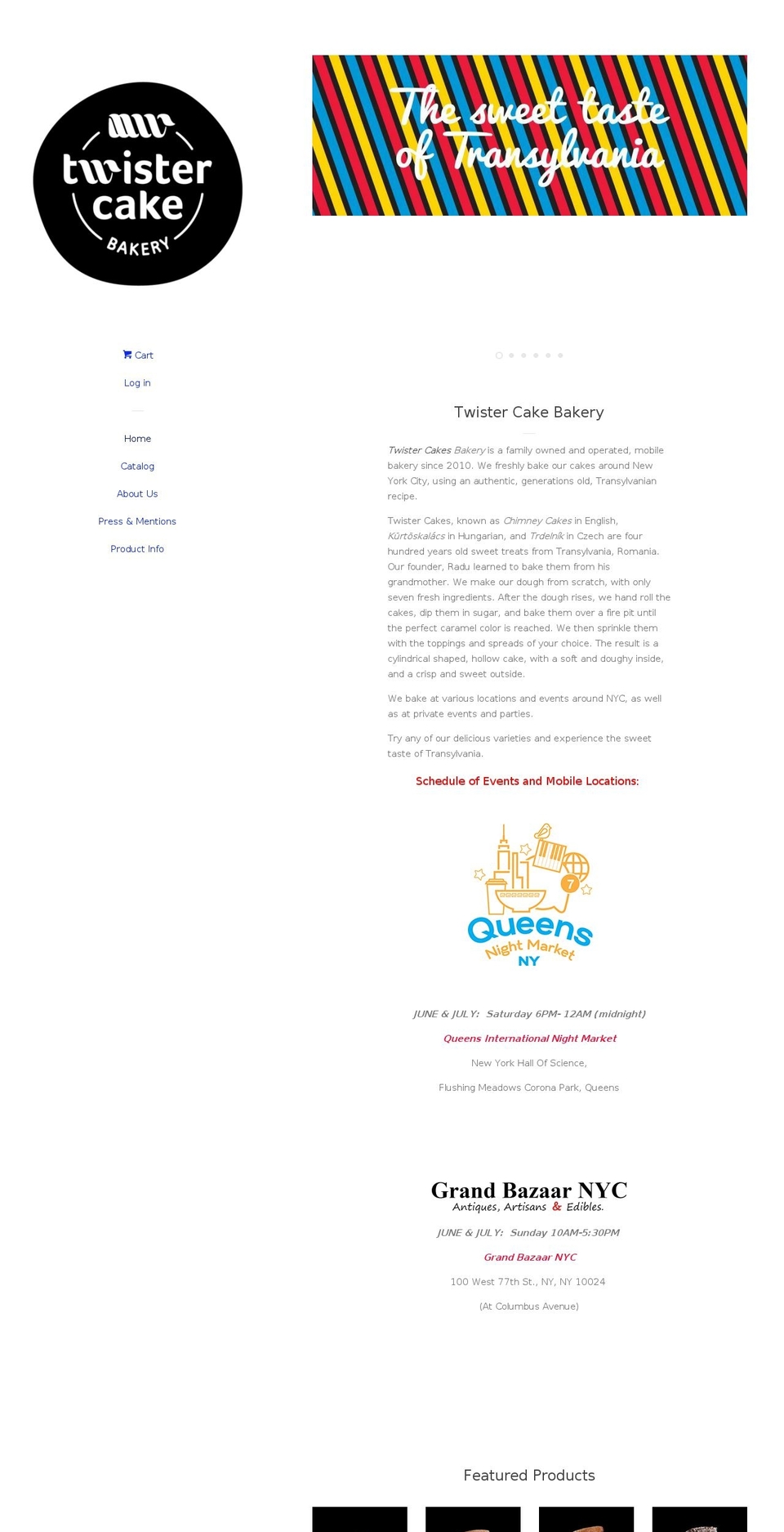 twistercake.com shopify website screenshot