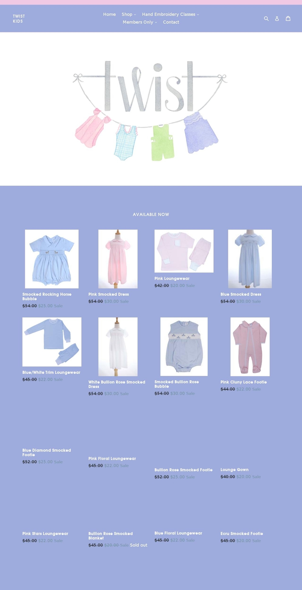 twistkids.com — Shopify storefront screenshot