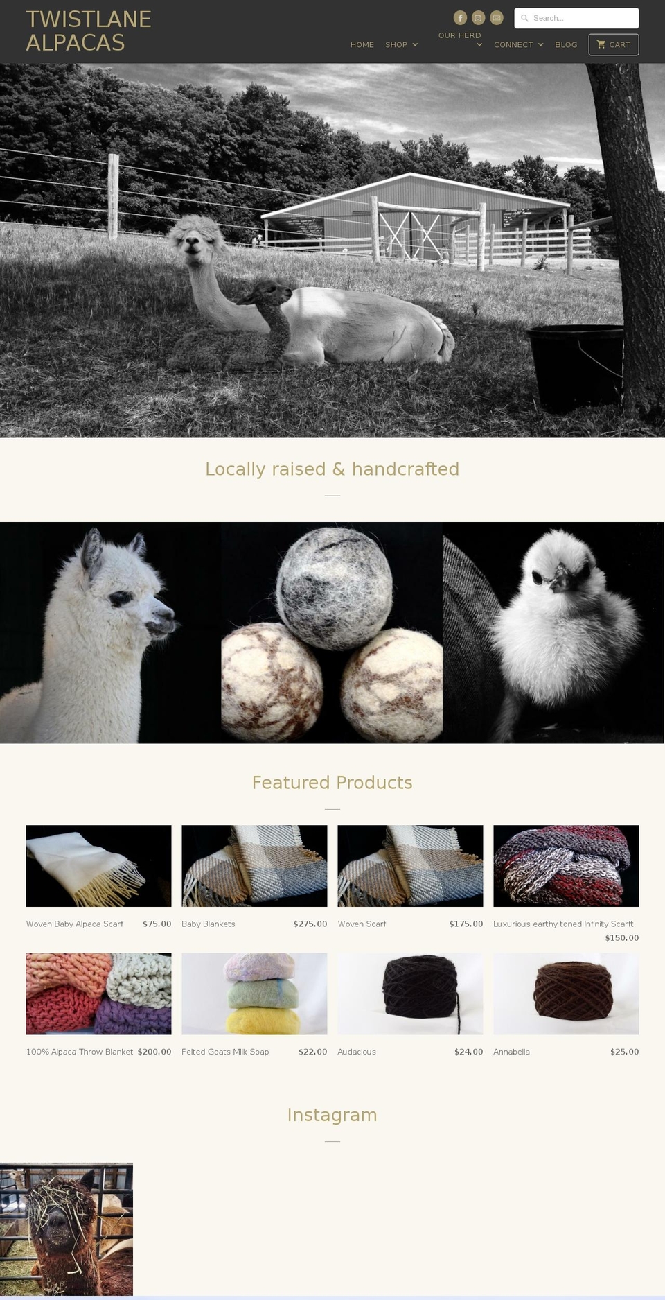 twistlanefarms.com shopify website screenshot