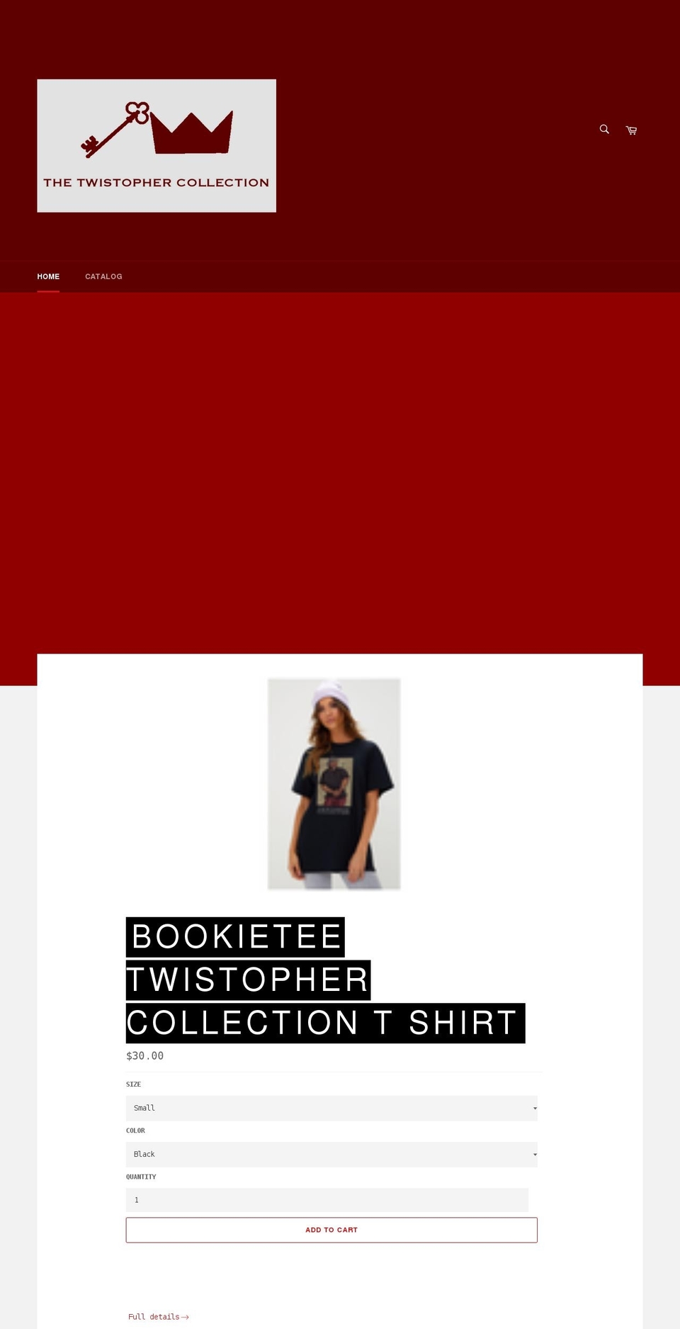 twistophercollection.com — Shopify storefront screenshot