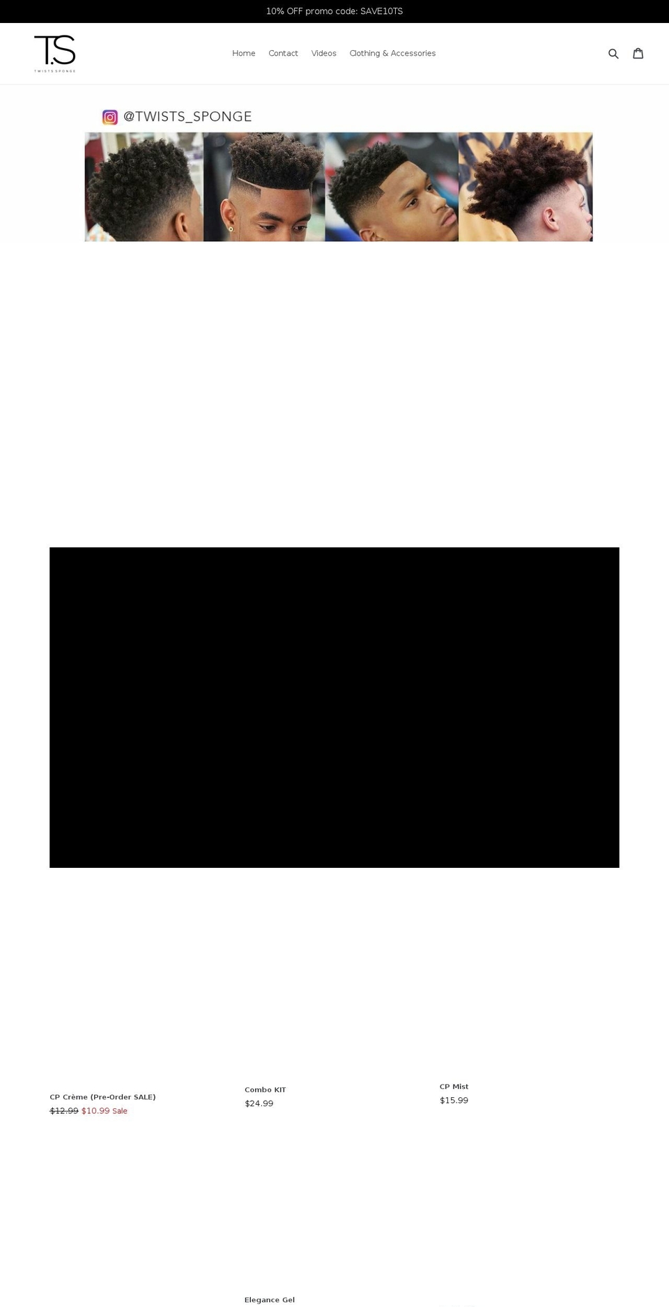 twistssponge.com — Shopify storefront screenshot