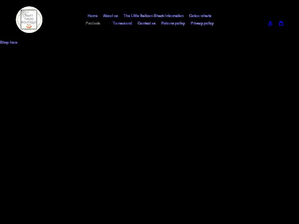 twitttwooboutique.com shopify website screenshot