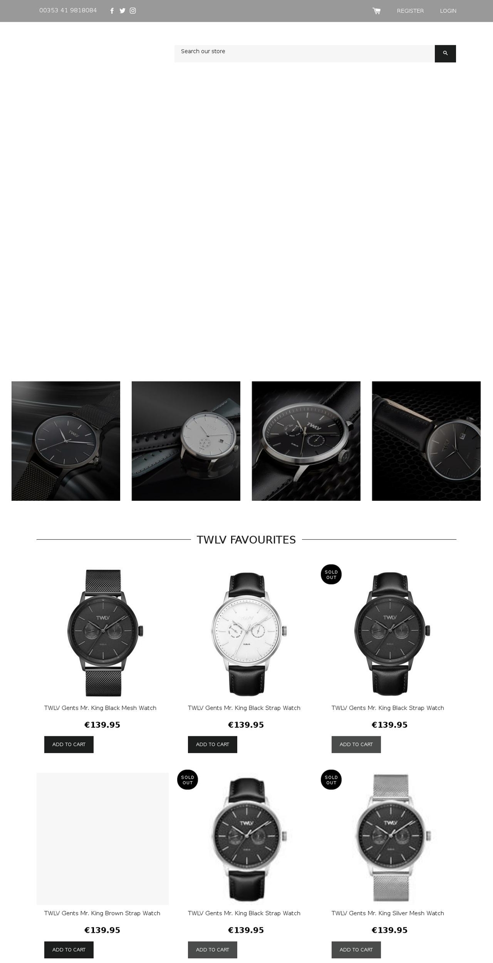 twlvwatches.com — Shopify storefront screenshot