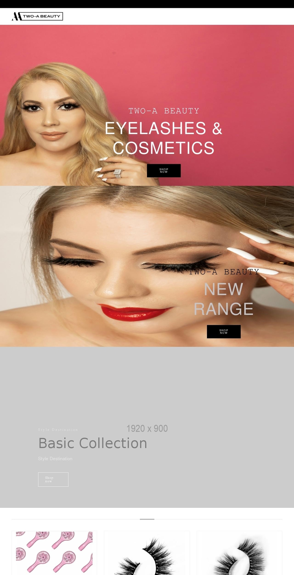 Monspa home Shopify theme site example twoabeauty.com