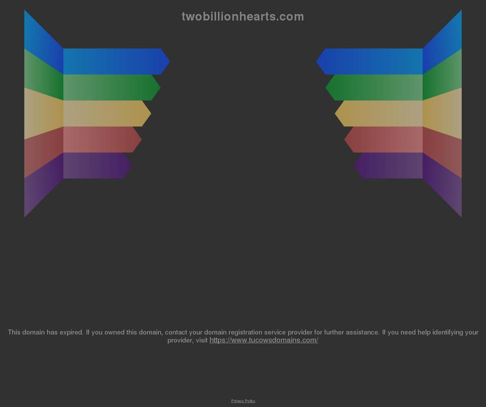twobillionhearts.com shopify website screenshot
