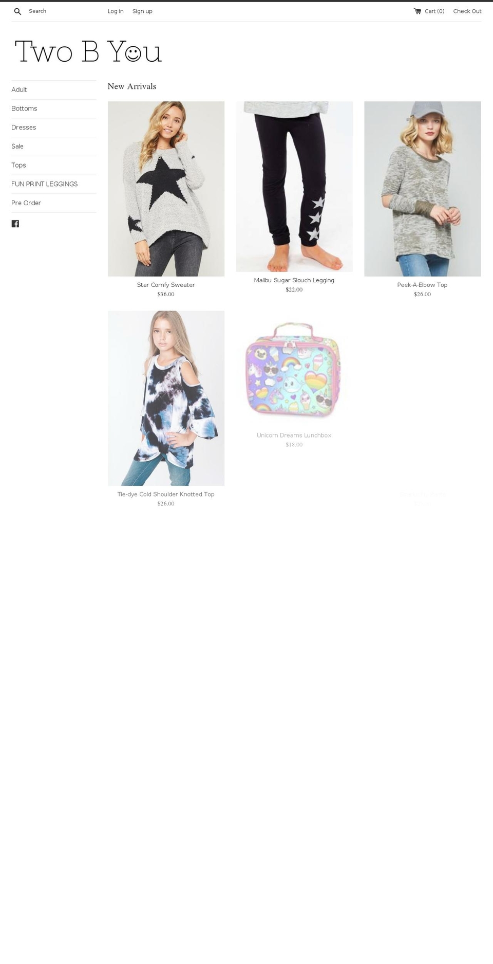twobyou.com — Shopify storefront screenshot
