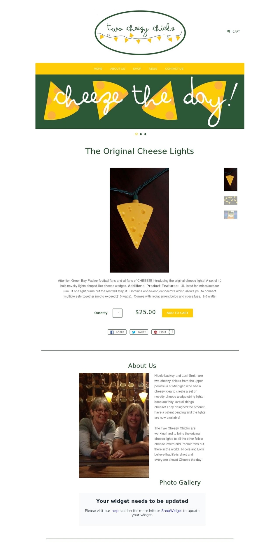 twocheezychicks.com shopify website screenshot