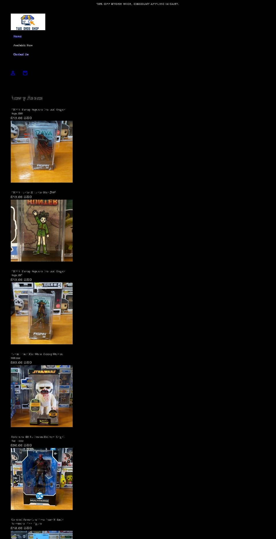 twodadsllc.com shopify website screenshot