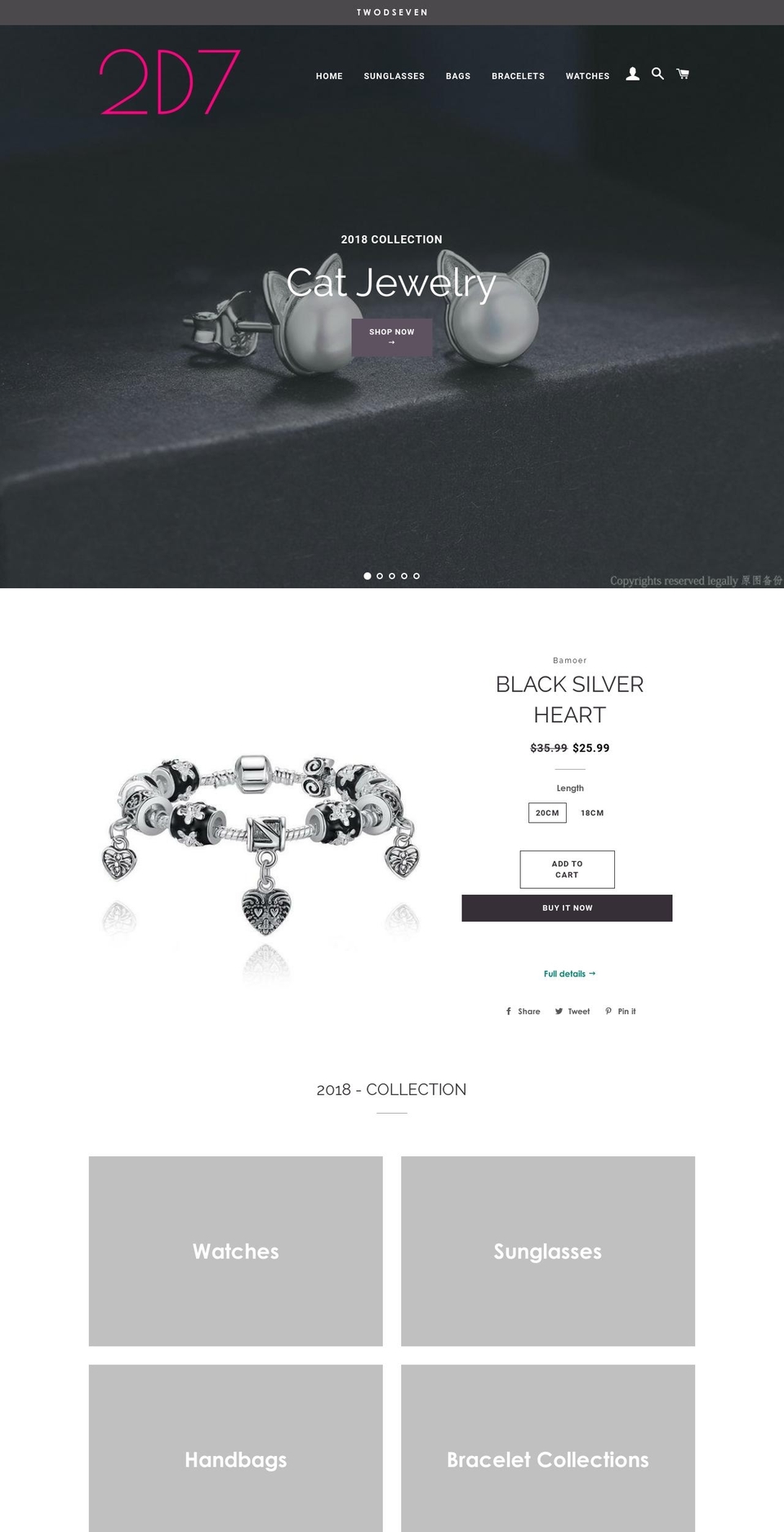 twodseven.com — Shopify storefront screenshot