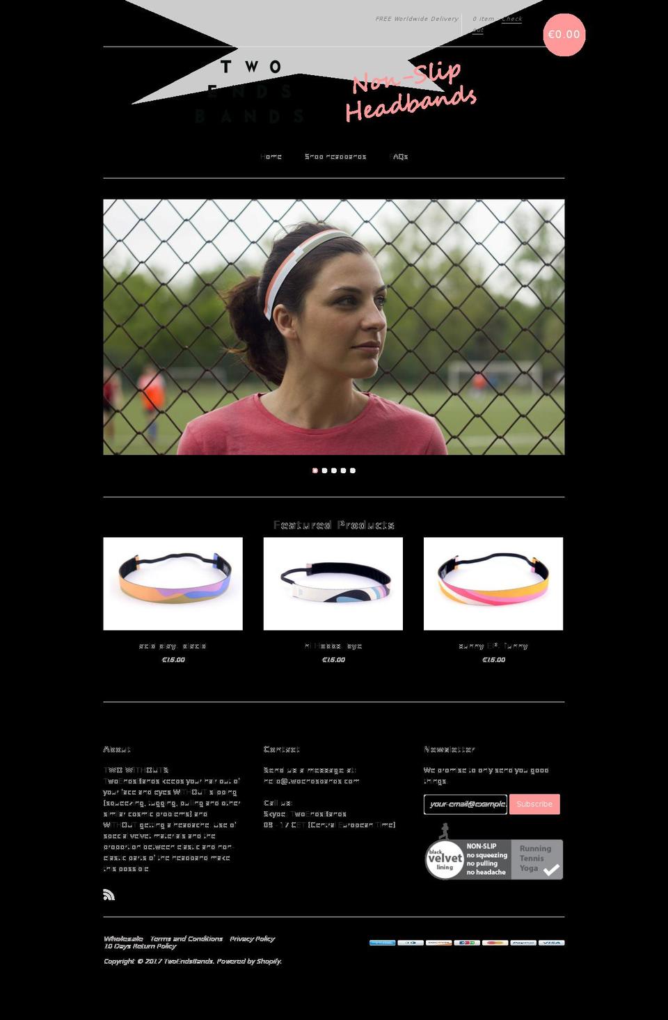 twoendsbands.com shopify website screenshot