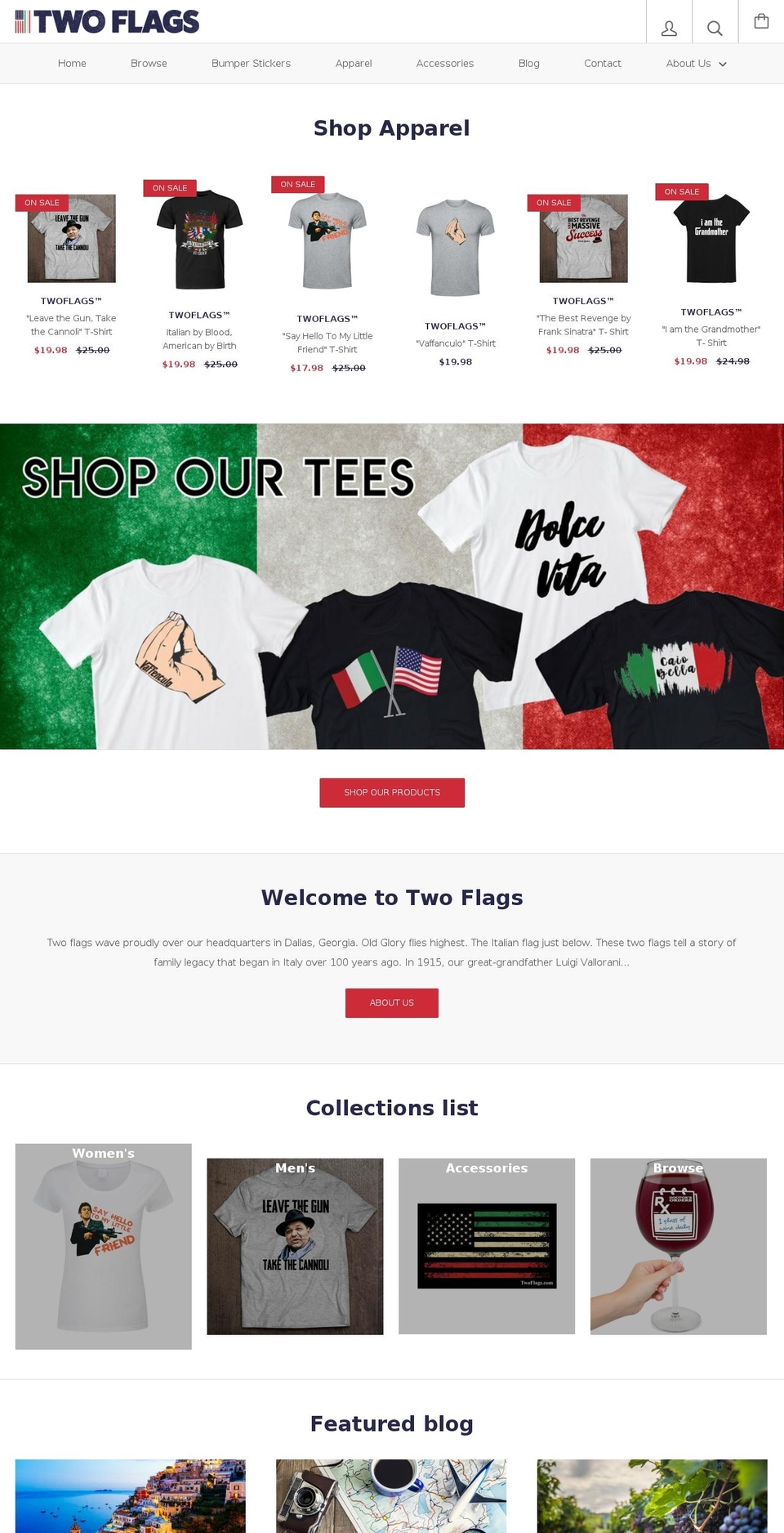 twoflags.com — Shopify storefront screenshot