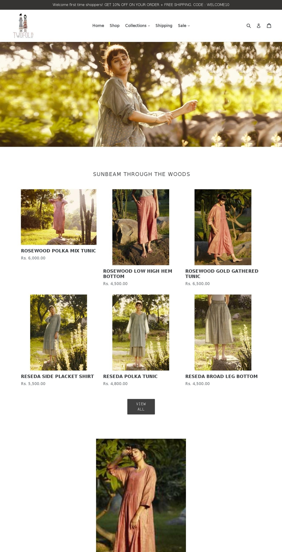 twofoldstore.com — Shopify storefront screenshot