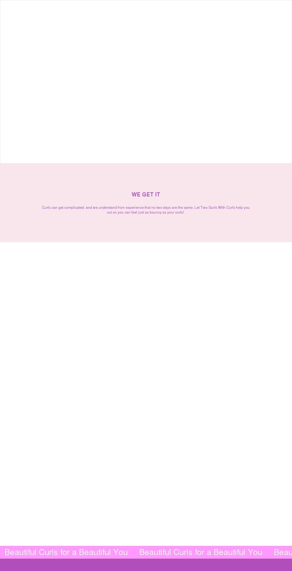 twogurlswithcurls.com shopify website screenshot
