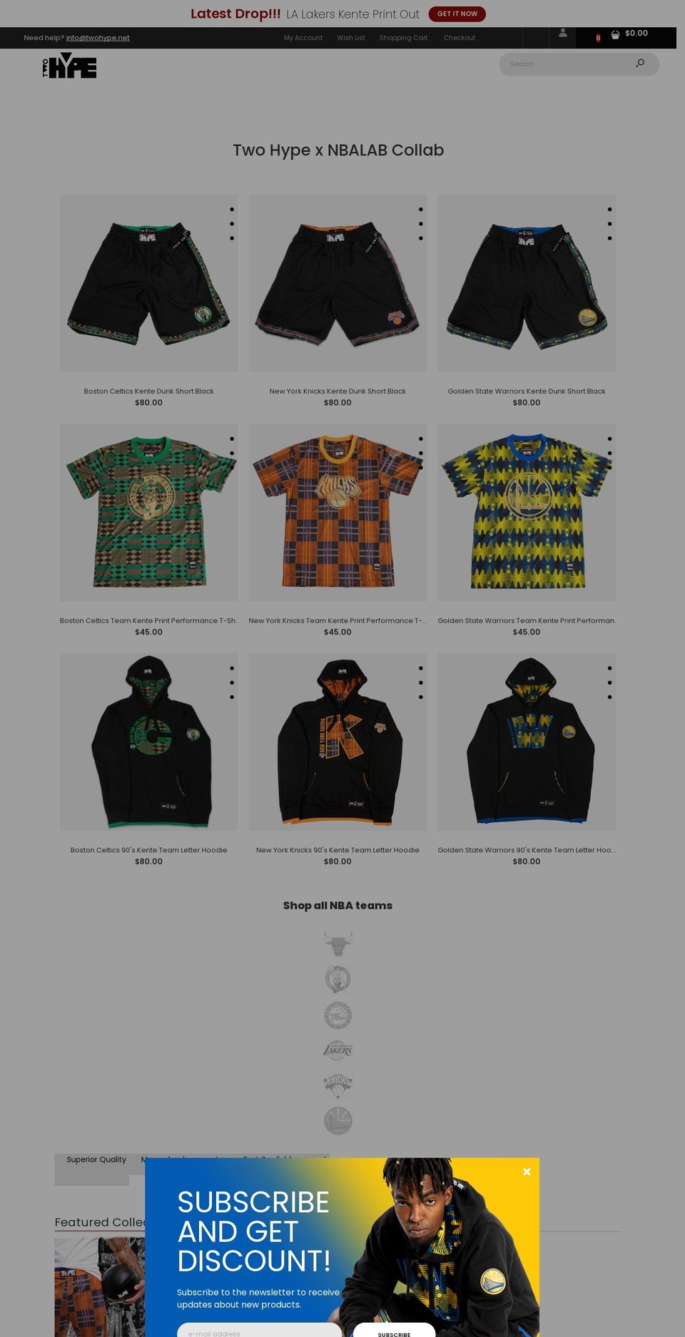 twohype.com shopify website screenshot