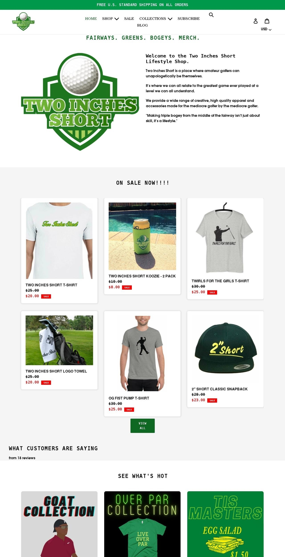 twoinchesshort.shop shopify website screenshot