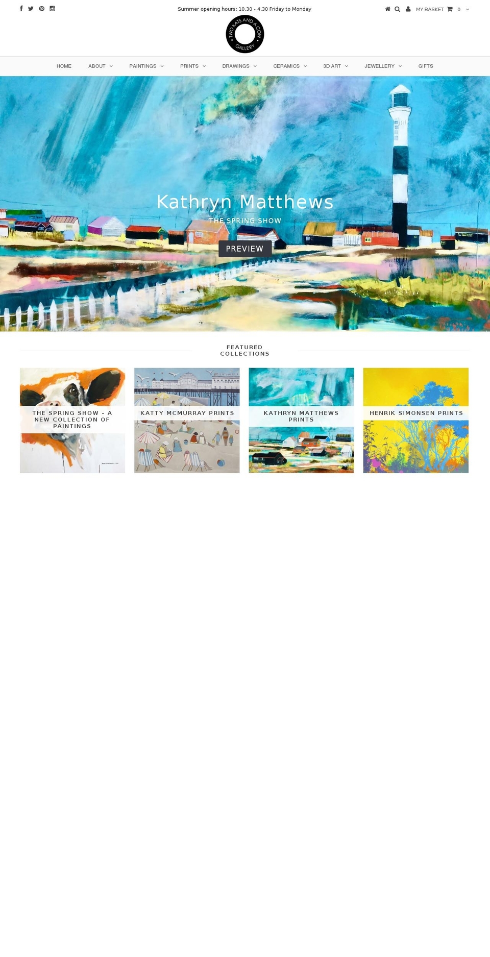 twokatsandacow.com — Shopify storefront screenshot