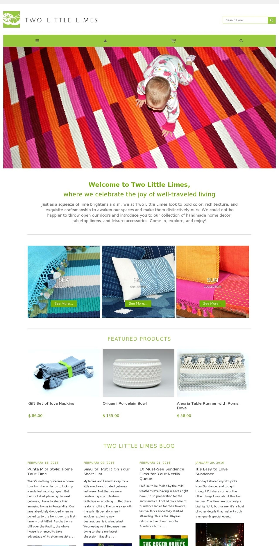 Two-Little-Limes-New Shopify theme site example twolittlelimes.com