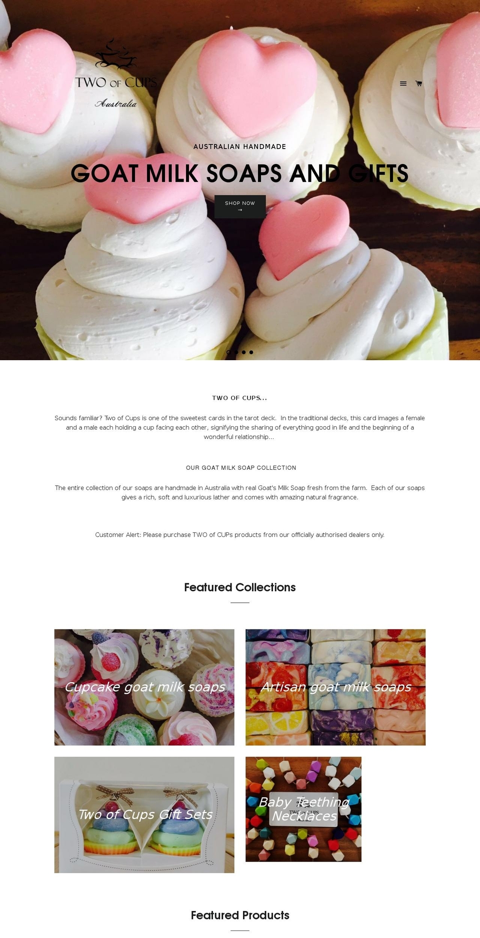 twoofcupsaustralia.com shopify website screenshot