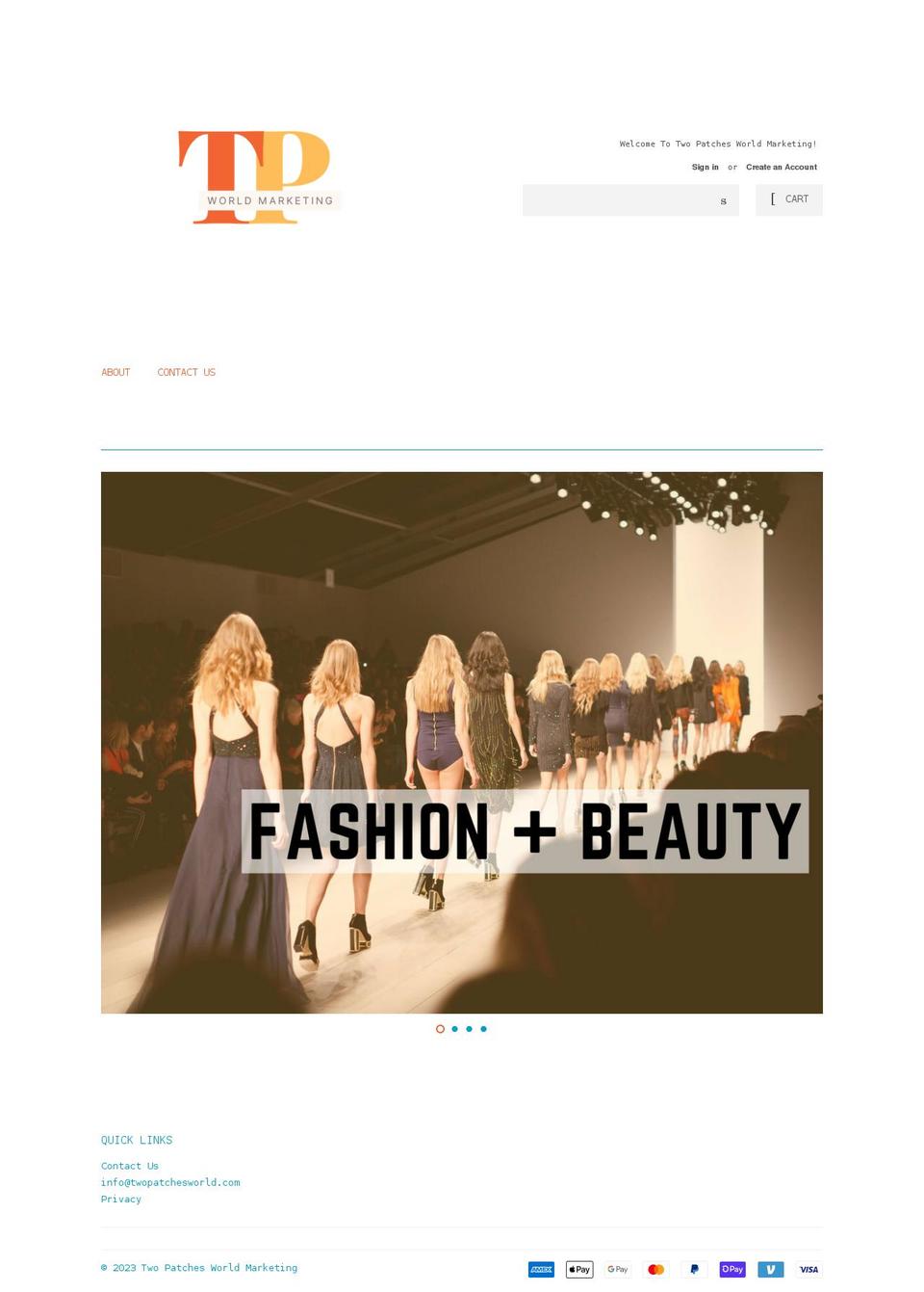twopatchesworld.com shopify website screenshot