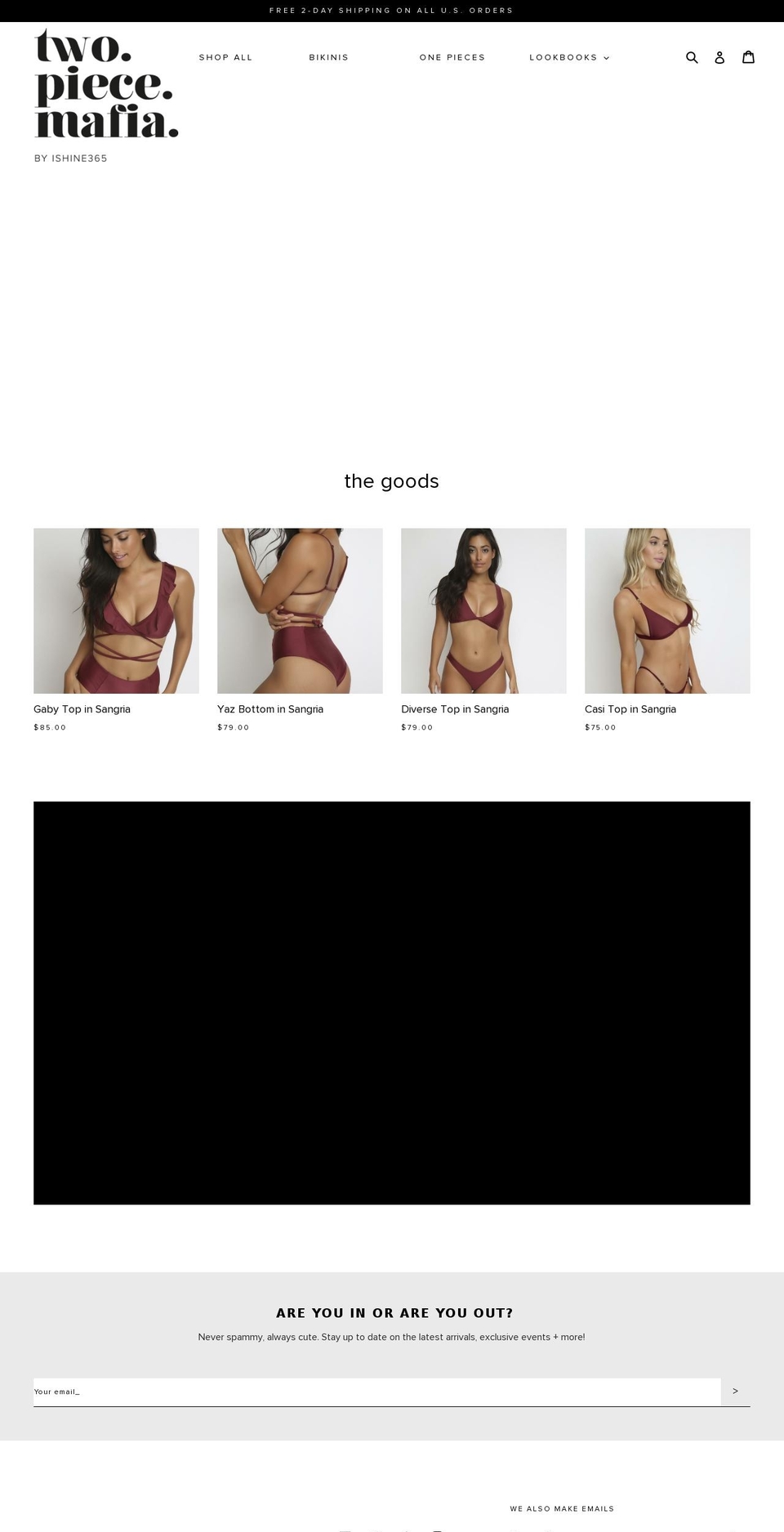 twopiecemafia.com — Shopify storefront screenshot