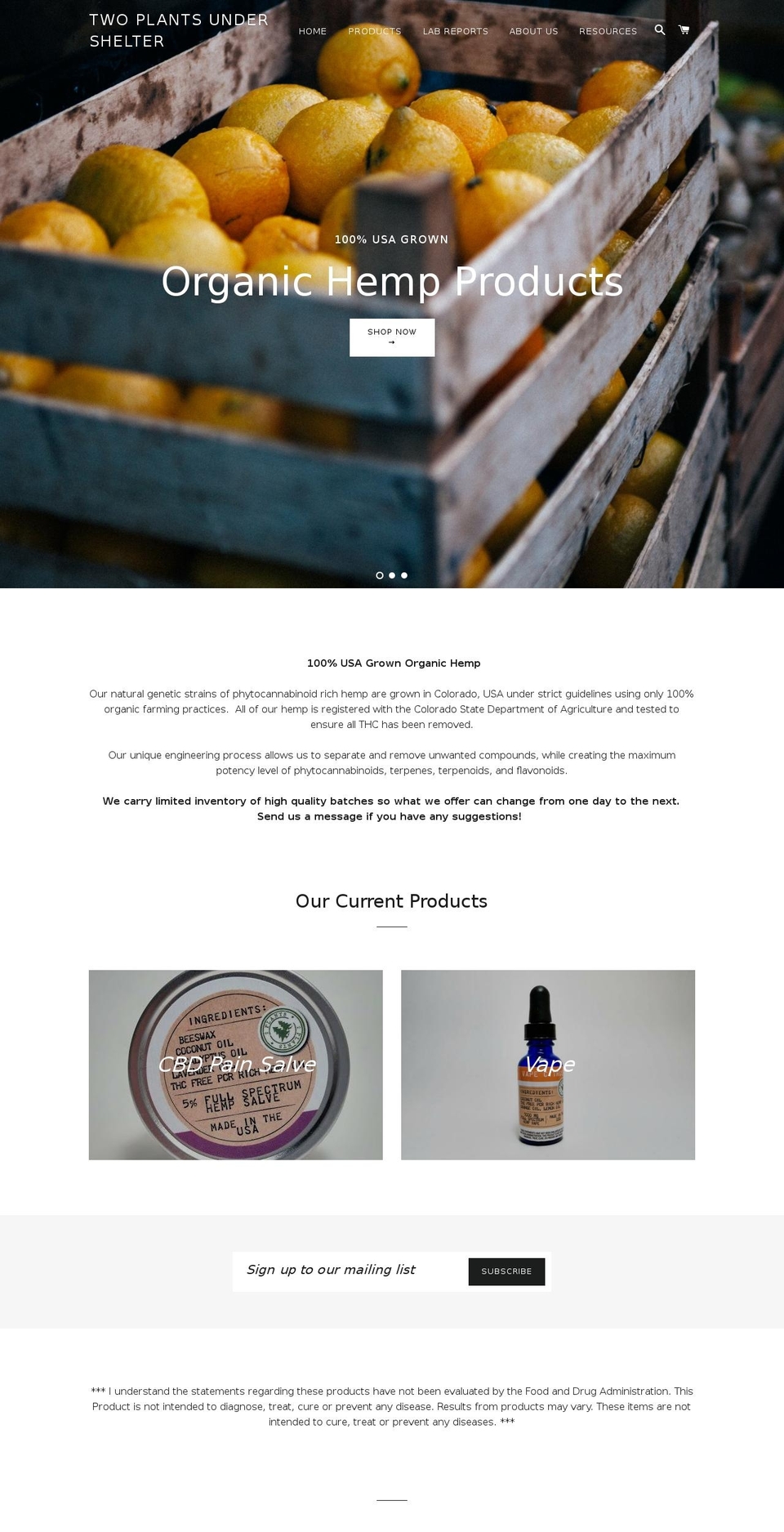 twoplants.com — Shopify storefront screenshot