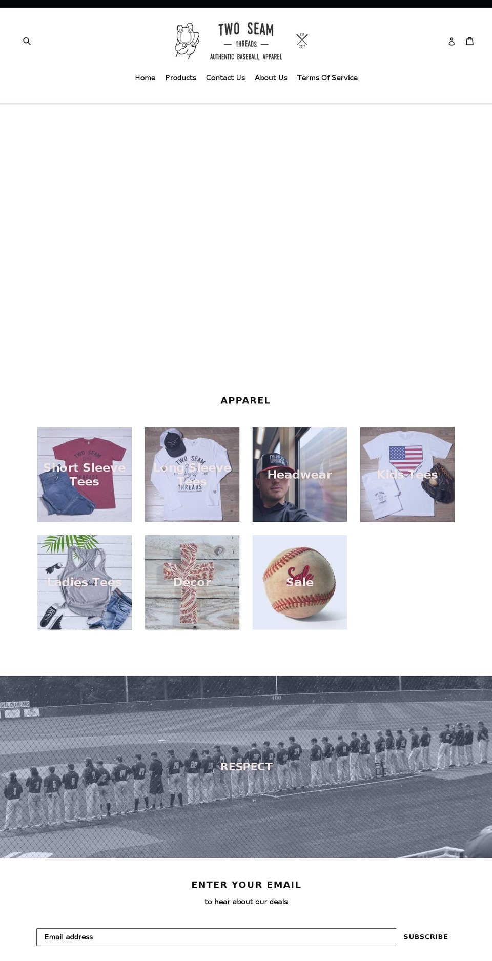 twoseamthreads.com — Shopify storefront screenshot