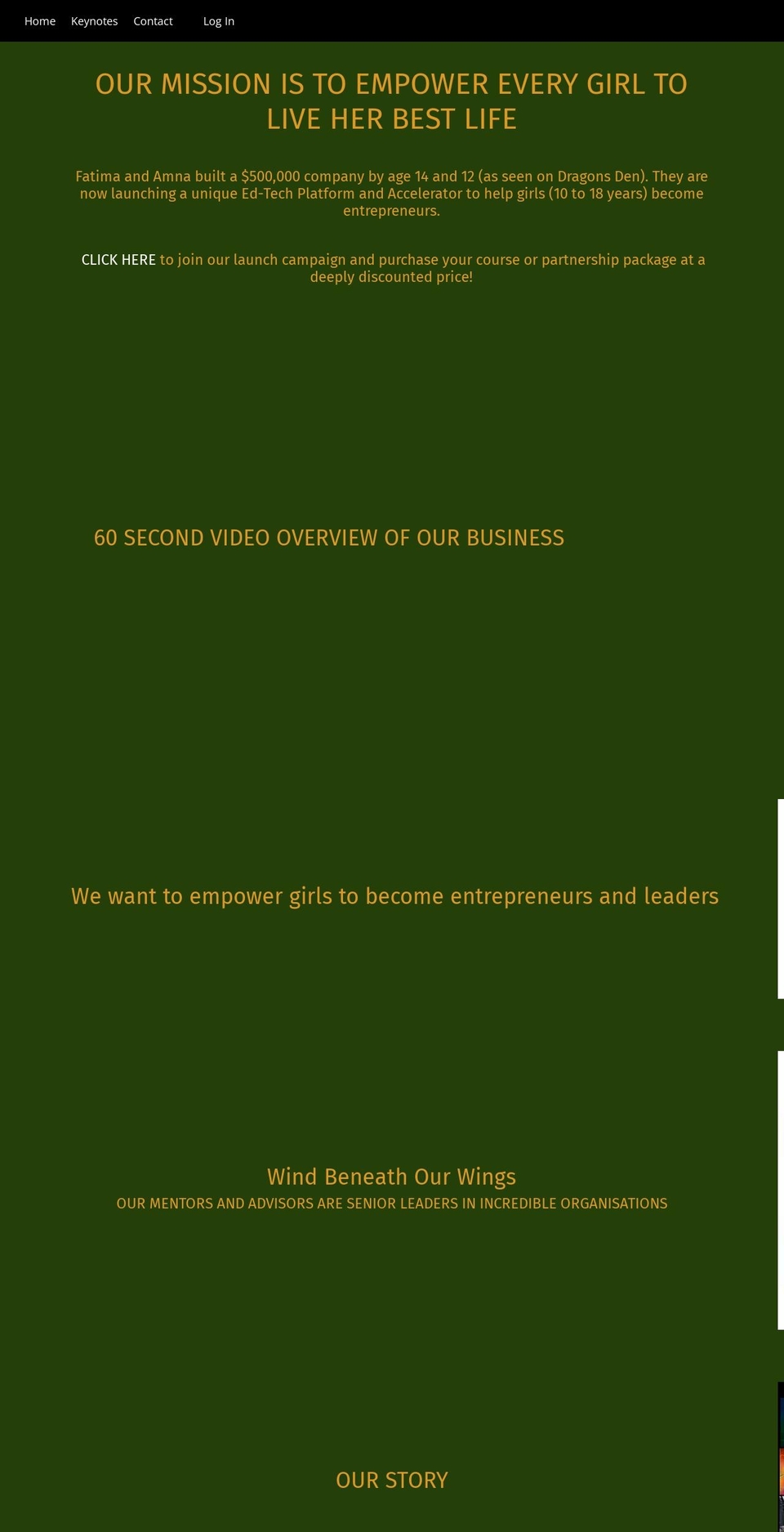 twosistersonamission.com shopify website screenshot