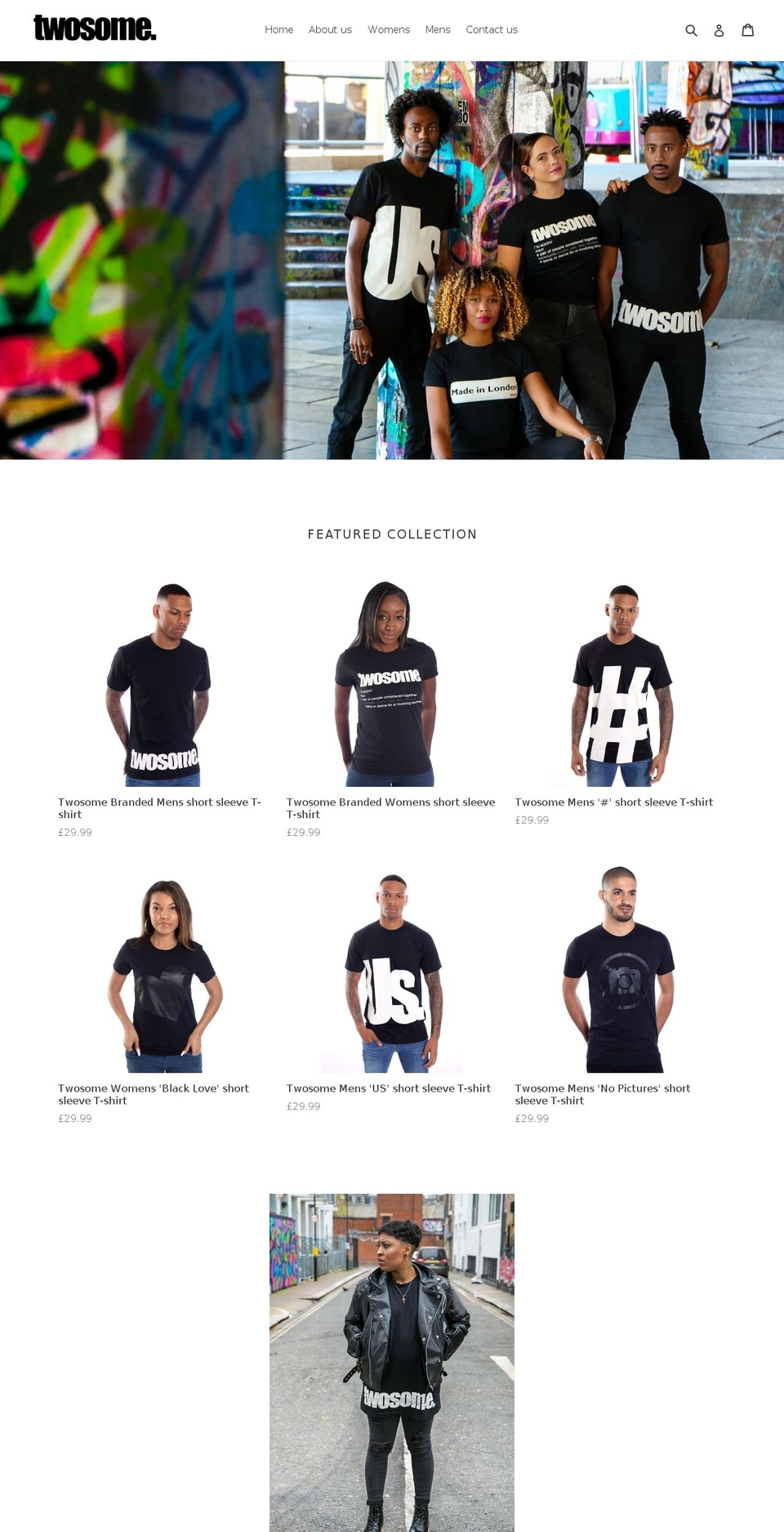 twosomelondon.com shopify website screenshot