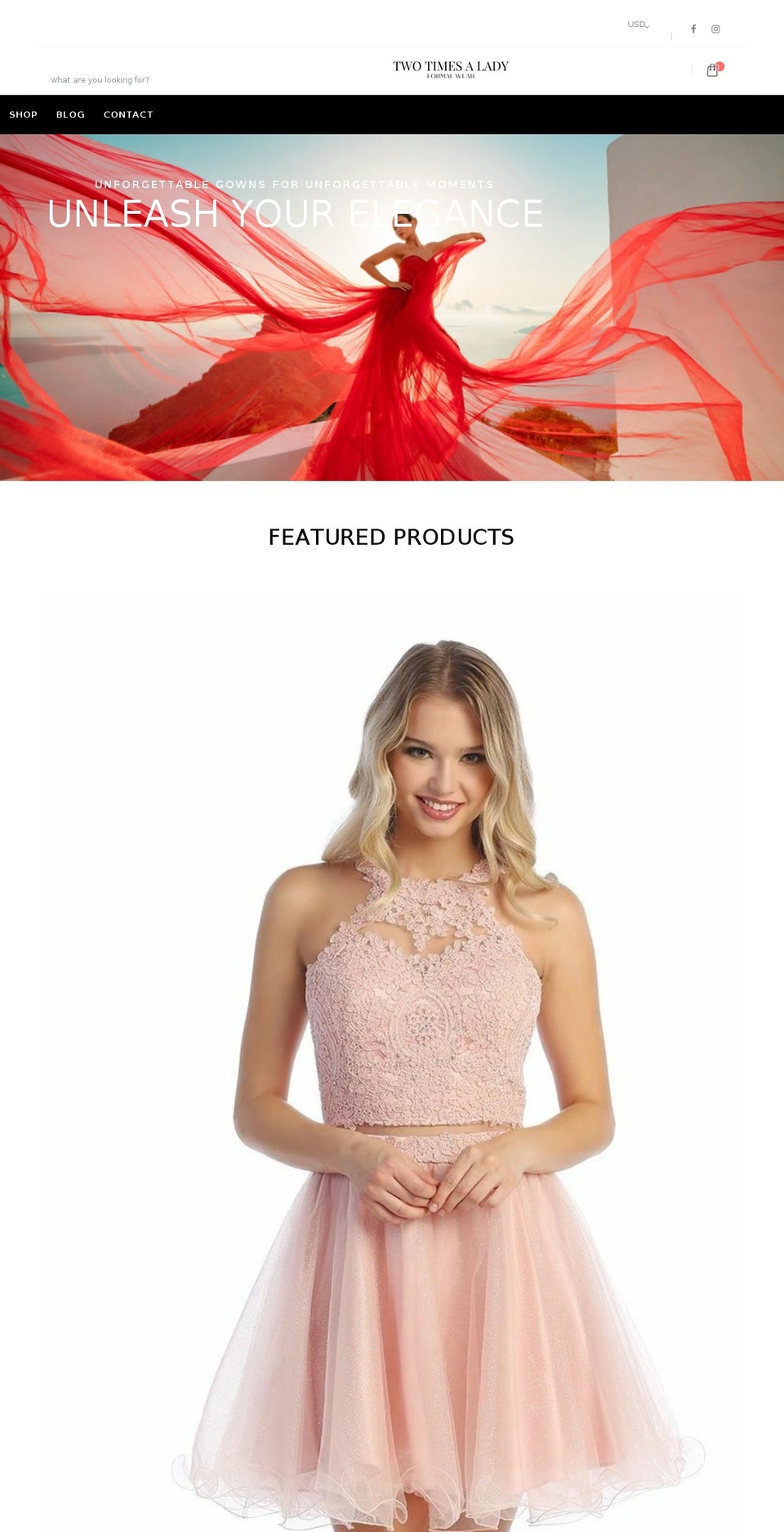 twotimesalady.com shopify website screenshot