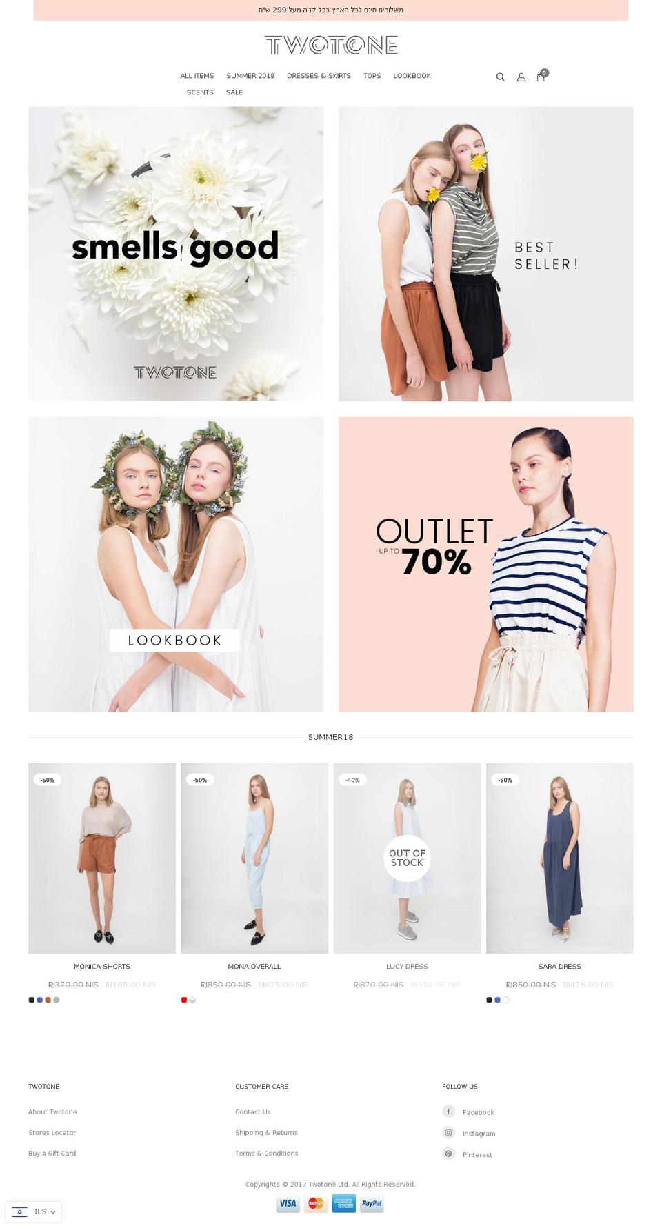 twotoneshop.com shopify website screenshot