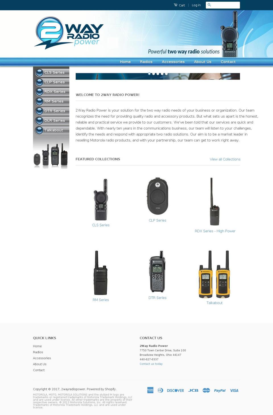 twowayradiopower.com shopify website screenshot