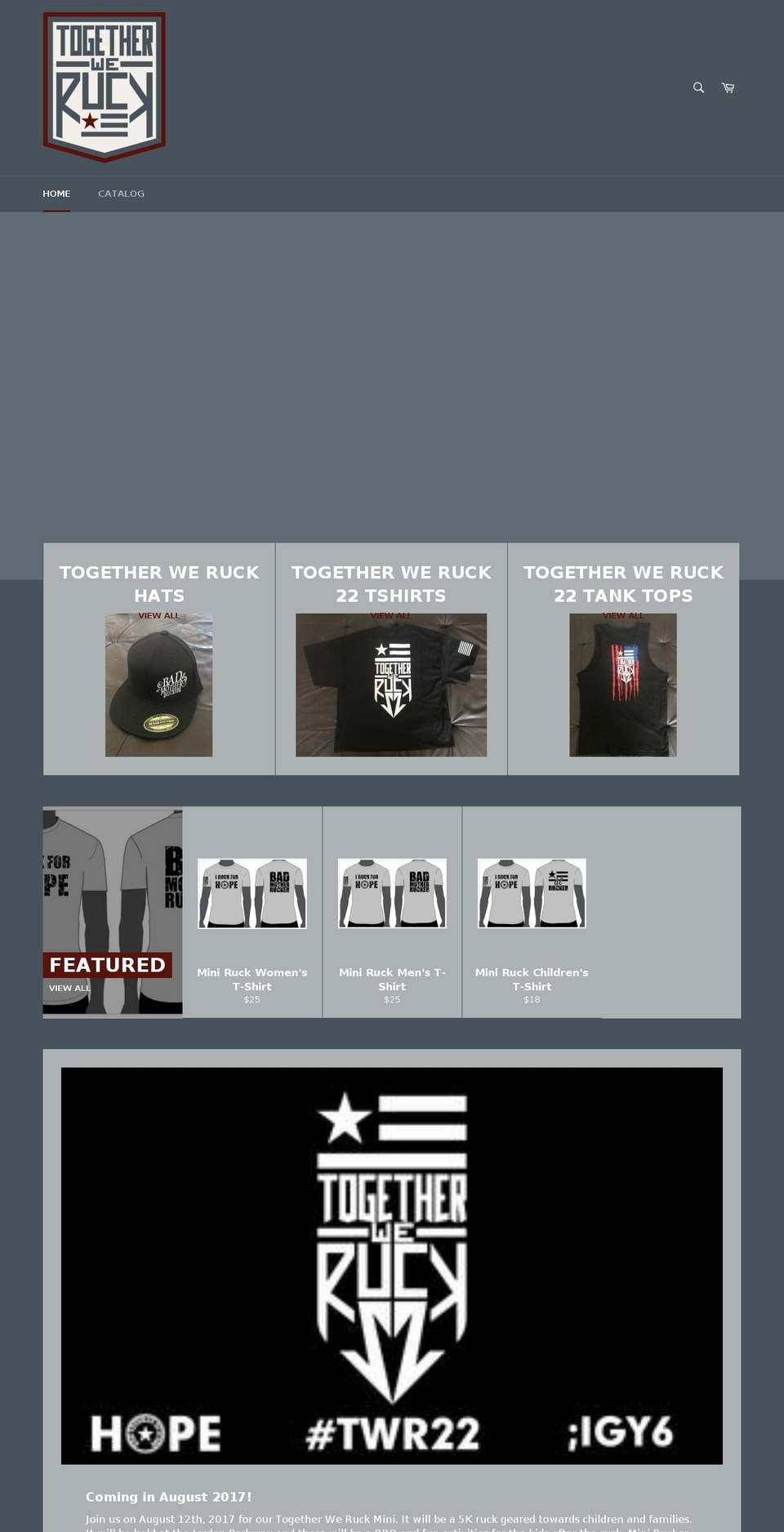 twr22.org shopify website screenshot