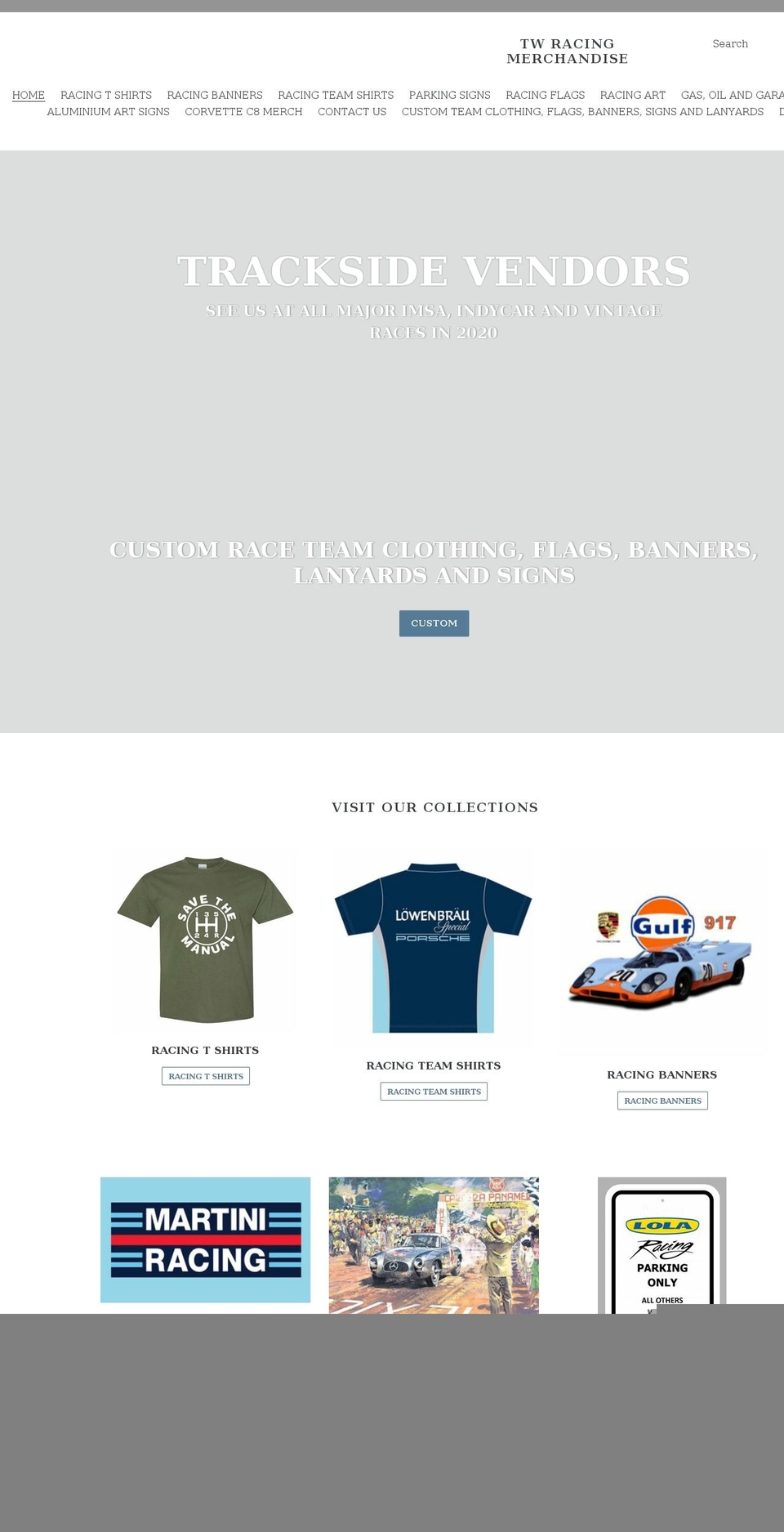 twracingmerch.com shopify website screenshot