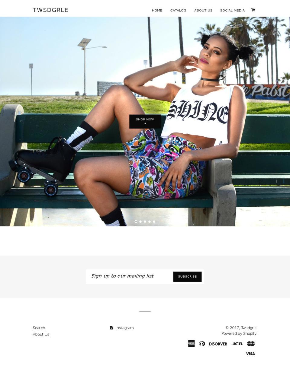 twsdgrle.com shopify website screenshot