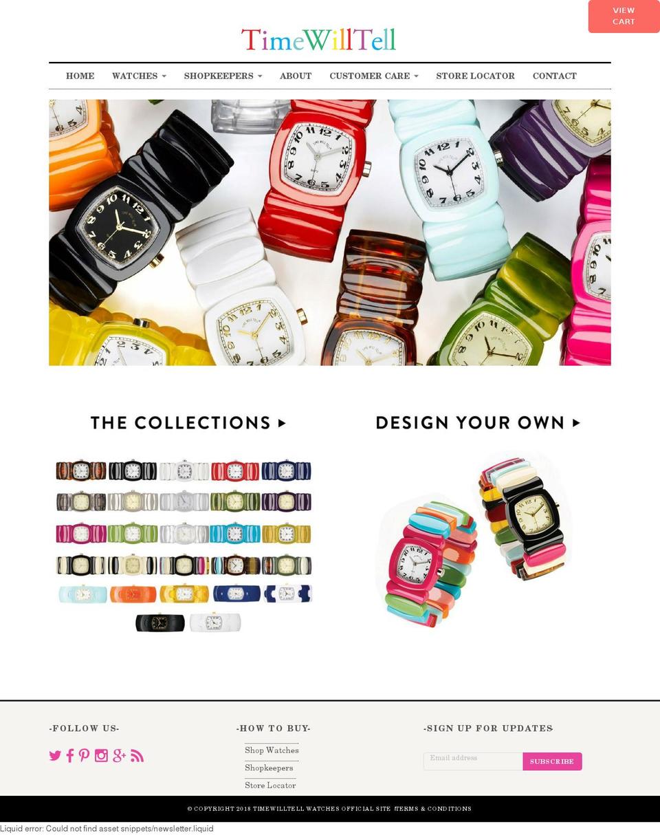 Cypress Shopify theme site example twtwatches.com