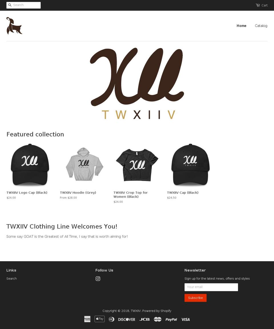twxiiv.com — Shopify storefront screenshot