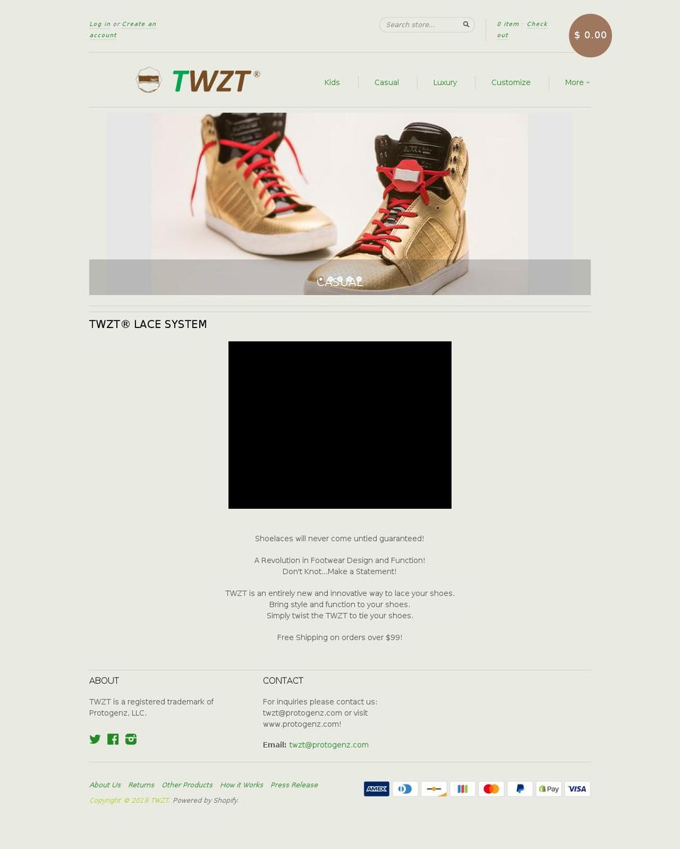 twztlace.com — Shopify storefront screenshot