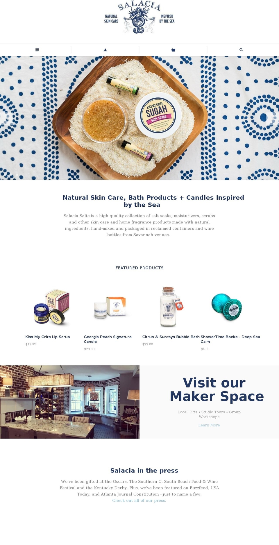 tybeesaltcottage.com — Shopify storefront screenshot