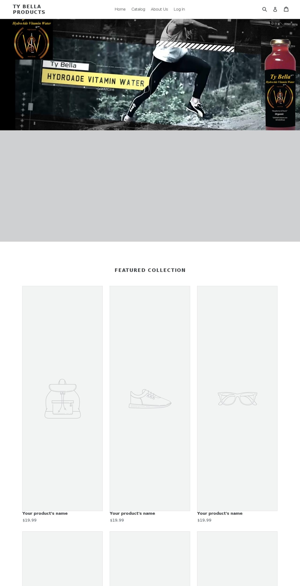 tybellaproducts.com shopify website screenshot