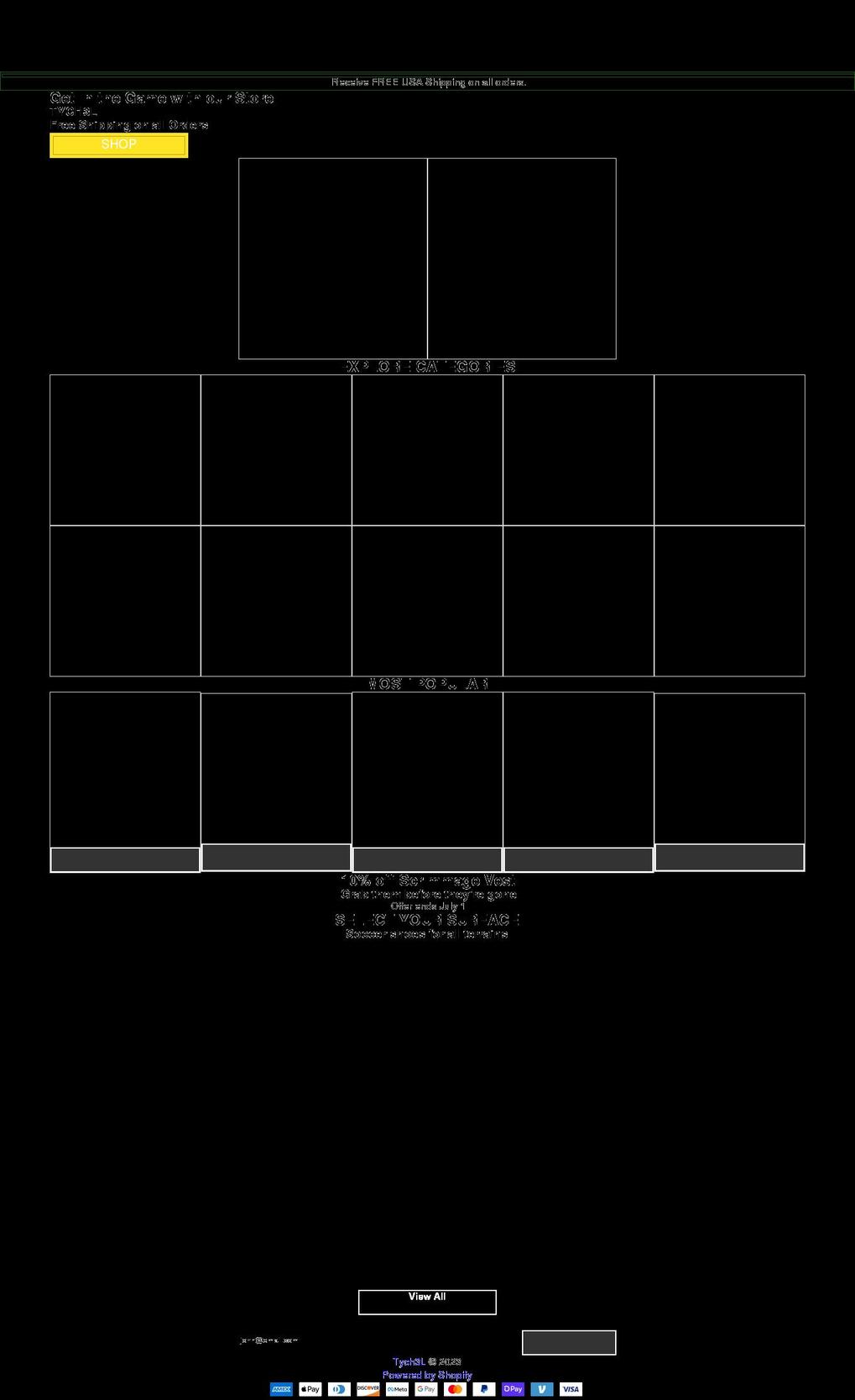 tychell.com shopify website screenshot