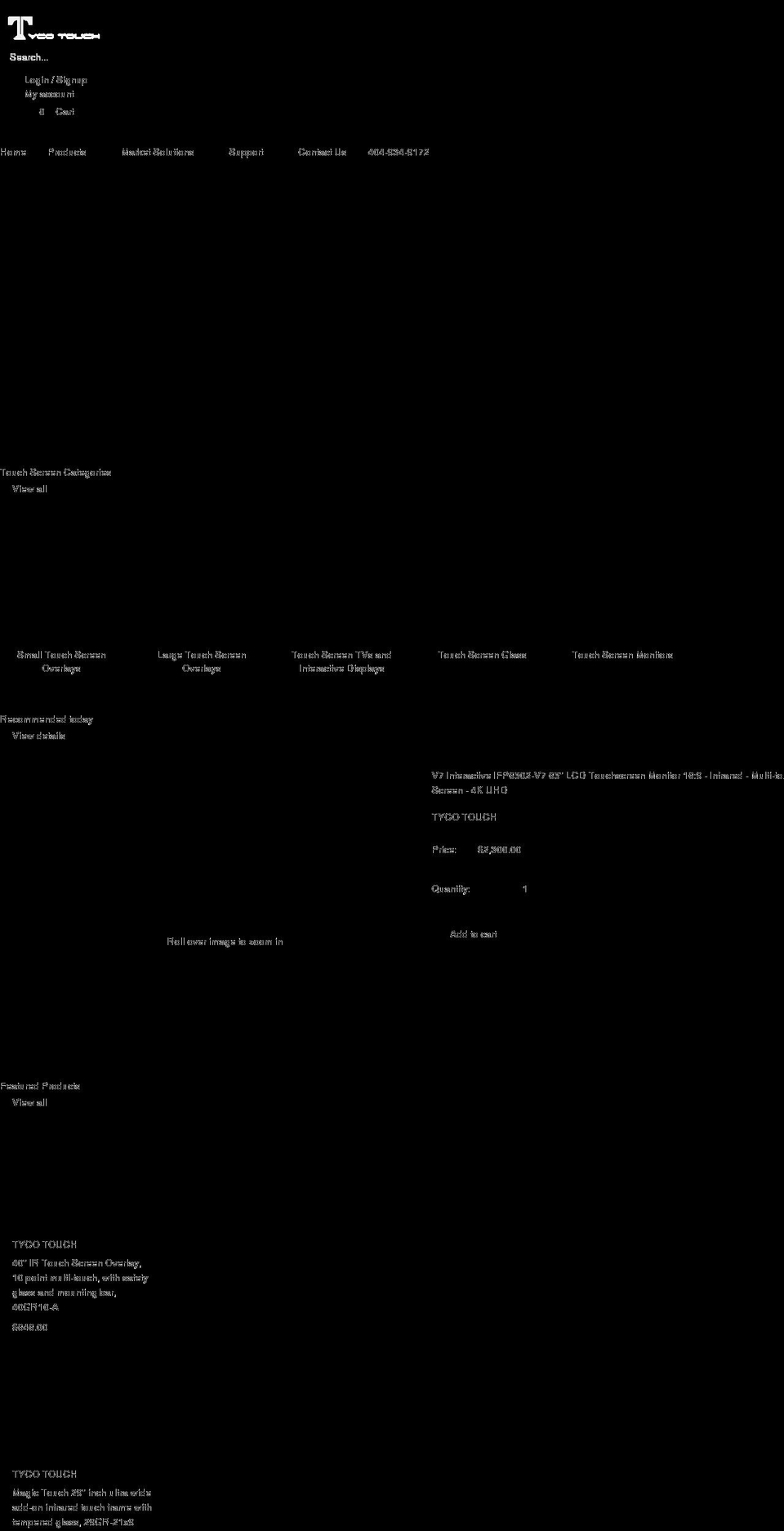 tycotouch.com shopify website screenshot